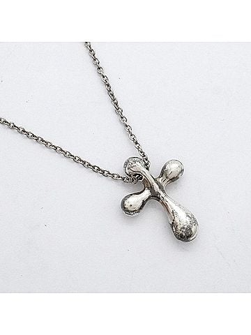 Tiffany & Co. Tiffany & Co. Small Cross Necklace, Sterling Silver 925, Women's (view 2)