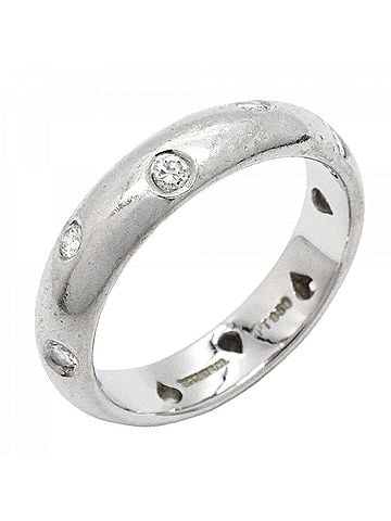Tiffany & Co. Tiffany & Co. Dots Ring, Platinum 950, Diamond, Women's (view 1)