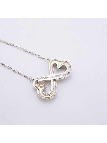 Tiffany & Co. Tiffany & Co. Double Loving Heart Necklace, Sterling Silver 925, Women's (view 2)