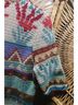 Peruvian Connection 100% Pima Cotton Aztec Or Tribal Print Multi Color Cardigan Size L - photo 6