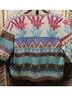 Peruvian Connection 100% Pima Cotton Aztec Or Tribal Print Multi Color Cardigan Size L - photo 7