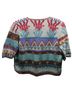 Peruvian Connection 100% Pima Cotton Aztec Or Tribal Print Multi Color Cardigan Size L - photo 2