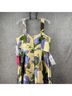 Kay Unger 100% Polyester 100% Polyester Floral Multi Color Cocktail Dress Size 14 - photo 4
