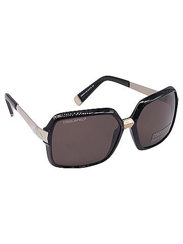Dsquared2  Dsquared2 DQ0044 Oversized Sunglasses in Black Acetate (view 2)