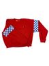 Aviator Nation Checkered-gingham Red Pink Jacket Size S - photo 1