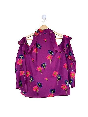 Tanya Taylor Adriene 3/4 Sleeve T-Shirt (view 2)