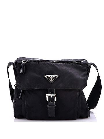 Prada Buckle Messenger Bag Tessuto Small (view 1)