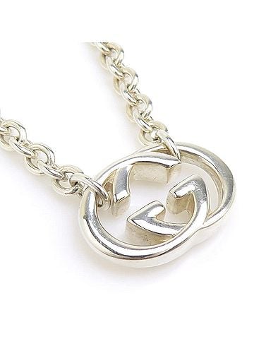 Gucci Gucci necklace, Interlocking G design, 925 sterling silver, men's and women's, e61917j (view 1)