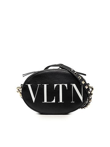 Valentino Calfskin Rockstud VLTN Oval Crossbody (view 1)