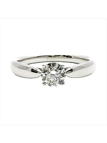 Tiffany & Co. Tiffany & Co. Harmony Solitaire Ring, Diamond 0.37ct, Approx. 3.3g, Platinum 950, I VVS1 Clarity, 3EX, Women's. (view 2)