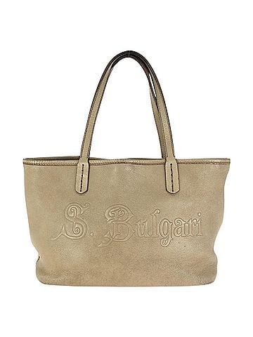 Bvlgari BVLGARI Collezione Tote Bag/Handbag for Women, Beige Leather with Gold Hardware, 33264 (view 1)