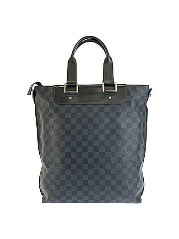 Louis Vuitton LOUIS VUITTON Damier Cobalt Cabas Jour Navy Black Silver Hardware Leather N42223 Business Bag Tote for Men (view 2)