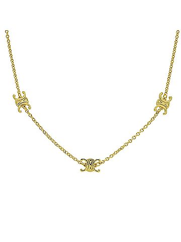 Céline CELINE Mini Triomphe Necklace Pendant Brass Gold 460MS6BRA.35OR (view 2)