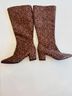 Comfort Ease 100% Synthetic Animal Print Brown Black Boots Size 11 - photo 3