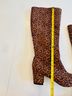 Comfort Ease 100% Synthetic Animal Print Brown Black Boots Size 11 - photo 5