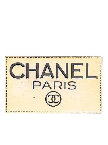 Chanel Chanel Logo Plate Coco Mark Brooch Gold Plated Women's CHANEL (view 1)