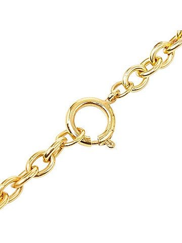 Chanel Chanel Chain Long Necklace Gold Plated Rhinestone Women's CHANEL (view 2)
