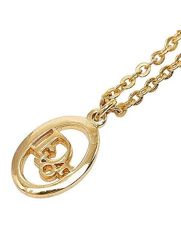 Christian Dior Christian Dior Dior Vintage Logo Necklace, Gold Plated, Women's (view 1)