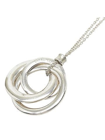 Tiffany & Co. Tiffany & Co. Interlocking Circle Small Necklace, SV925 Silver, Women's. (view 1)