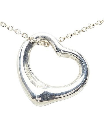 Tiffany & Co. Tiffany & Co. Open Heart Pendant Necklace, SV925 Silver, Women's. (view 2)