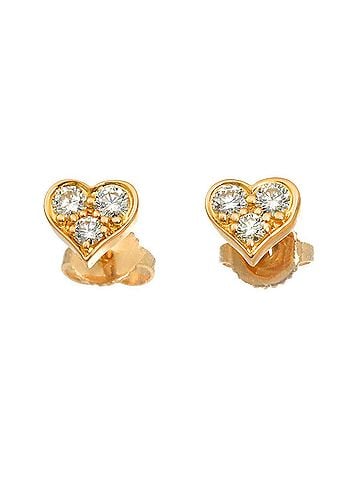 Tiffany & Co. Tiffany & Co. Sentimental Heart Diamond Earrings, 18K Pink Gold (750) (view 2)