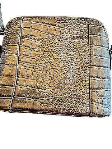 Liz Claiborne Liz Claiborne Croc Leather Crossbody Bag (view 2)