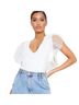 PrettyLittleThing White Bodysuit Size 2 - photo 1
