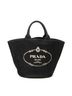 Prada Black Large Canapa Bucket Tote  One size - photo 1