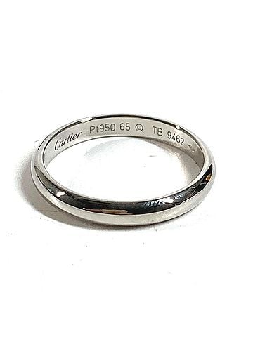 Cartier CARTIER Cartier Platinum Logo Accessory Jewelry Ring Pt950 Men's Silver 2 (view 1)