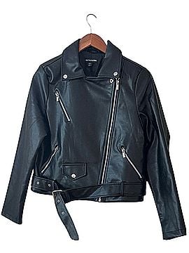 PrettyLittleThing Faux Leather Jacket (view 1)