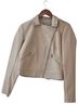 PrettyLittleThing Tan Faux Leather Jacket Size S - photo 1