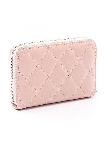 Chanel Chanel Matelassé Coco Mark Star Round Wallet, Leather, Women's, Pink (AP3728) (view 2)