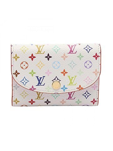 Louis Vuitton Louis Vuitton LV x TM Portemonnaie Rosalie Wallet/Coin Purse, Coated Canvas, Monogram Multicolor, Women's, White (M13399) (view 1)
