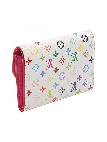 Louis Vuitton Louis Vuitton LV x TM Portemonnaie Rosalie Wallet/Coin Purse, Coated Canvas, Monogram Multicolor, Women's, White (M13399) (view 2)