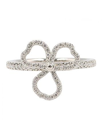 Tiffany & Co. Tiffany & Co. Paper Flower Diamond Ring - Platinum (Pt950) Women's Silver/Clear Tone (view 2)