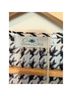 Passions 100% Cotton Houndstooth Black White Jumpsuit Size L - photo 3