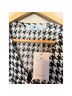 Passions 100% Cotton Houndstooth Black White Jumpsuit Size L - photo 6