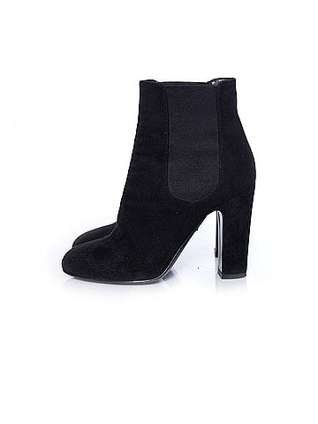 Dolce & Gabbana Dolce & Gabbana, Black suede heeled chelsea boots. (view 2)