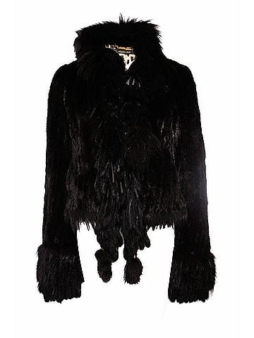Roberto Cavalli Roberto Cavalli, Black mink fur coat (view 1)