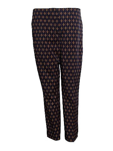 Prada Prada, Diamond printed pantalon in blue and brown (view 1)