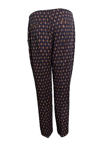 Prada Prada, Diamond printed pantalon in blue and brown (view 2)