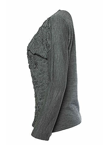 Comme des Garçons Comme des garçons, Grey knitted cardigan (view 2)