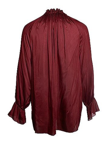 The Row The Row, Wine red blouse with bow (view 2)