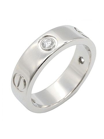 Cartier Cartier Love Ring 3PD - 18K White Gold (18KWG) Diamond for Women Silver/Clear Tone (view 1)