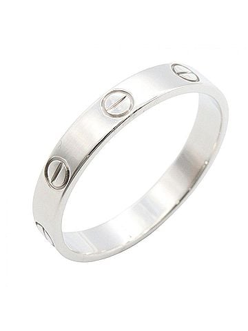 Cartier Cartier Mini Love Ring, 18K White Gold (18KWG), Silver Tone, for Men and Women. (view 1)