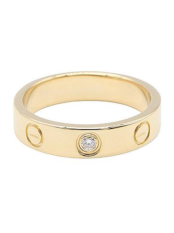 Cartier Cartier Mini Love 1PD Ring - 18K (Yellow Gold) Diamond for Women Gold Tone, Clear Tone (view 2)