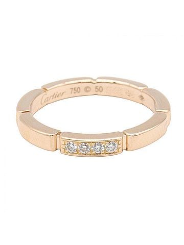 Cartier Cartier Maillon Panthère Diamond Ring - Ring/Finger Jewelry 18KPG (Pink Gold) Women's Clear/Gold Tone (view 2)