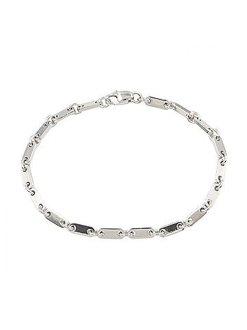 Cartier Cartier Figaro Bracelet, 18K White Gold (WG), Silver Tone, for Men and Women. (view 1)