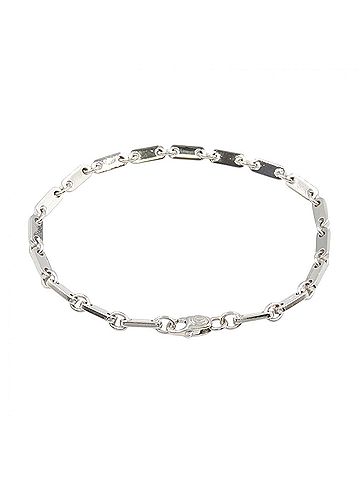 Cartier Cartier Figaro Bracelet, 18K White Gold (WG), Silver Tone, for Men and Women. (view 2)