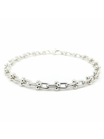 Tiffany & Co. TIFFANY&Co. Tiffany HardWear Microlink Bracelet 17cm SV925 Women's 295552 (view 1)